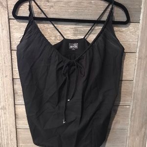 Black Flowy Tank